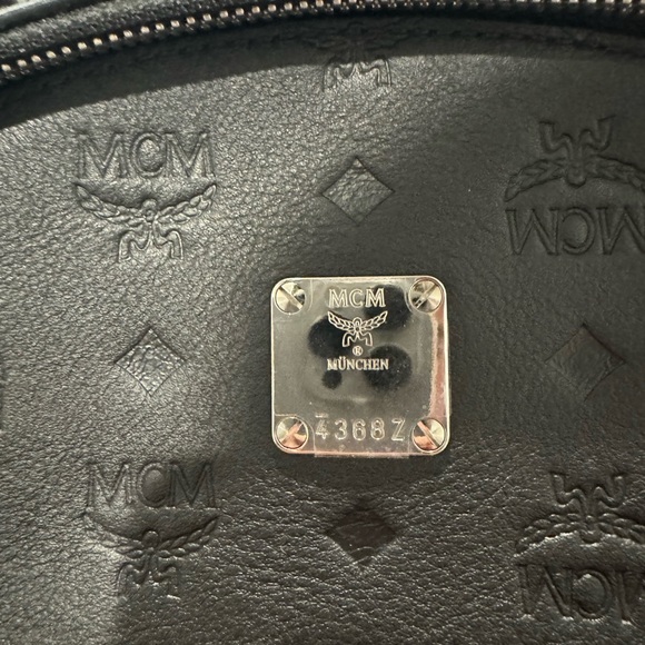 MCM Stark Monogram Embossed Leather Backpack - Picture 3 of 4